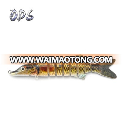 jig hooks High quality fishing lure 9 section swimbait 5inch small pike lure fishing unpainted