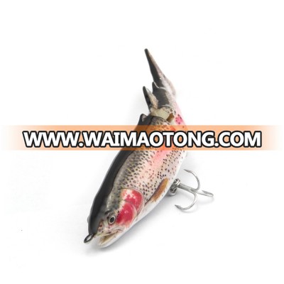 Small size section high performance high quality  6 Segments Fishing Bait Swimbait Aritificial Fishing