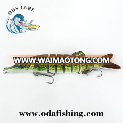 Eight -section Pike Silicone frog fishing bait lure