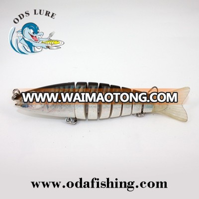 130mm/34g eight-section Soft tail trout 6.5" plastic oem top water lures bait lure wholesales swimbait