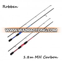 1.8m M Power Fast Spinning Fishing Rod Carbon Fiber Bass Fishing Rod Portable Fishing Pole Bait Casting Rod